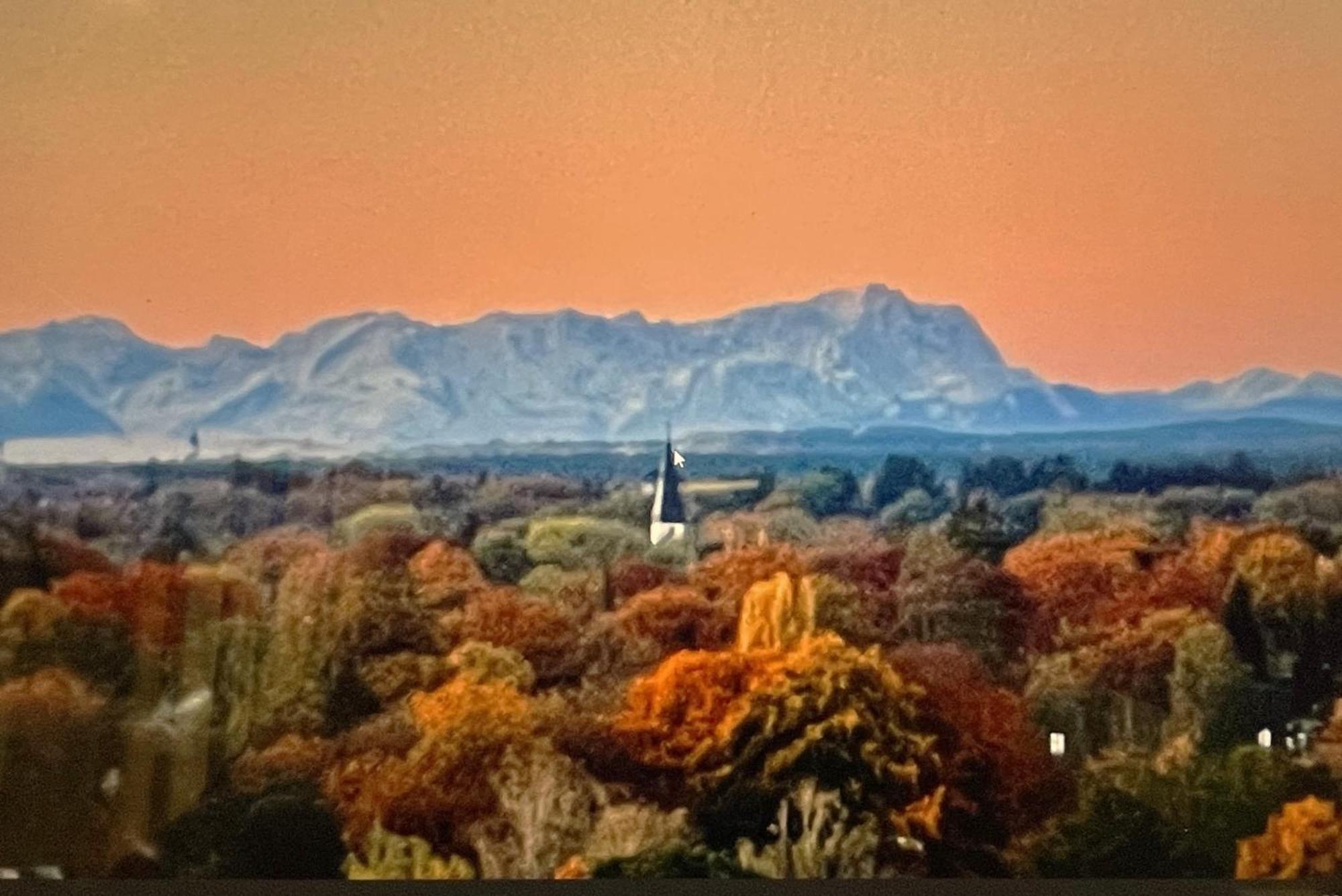 Alpen-Panorama Suite - Einzigartige Privatsuite Hoch Ueber Muenchen, 12Tes Og, Alpenblick, Loggia, Whirlpool, 15 Minuten Zum Zentrum, Ruhe Und Erholung In Der Stadt Muenchen Fuer Privat Und Geschaeftlich Reisende ภายนอก รูปภาพ